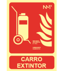 Imagen Señal carro extintor Fotoluminiscente