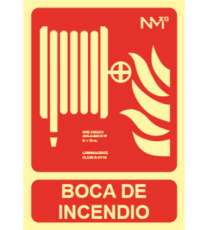 Imagen Señal Boca de Incendio Fotoluminiscente