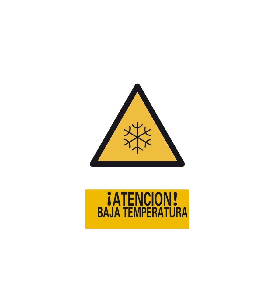 Imágenes Señal ¡Atención! Baja Temperatura