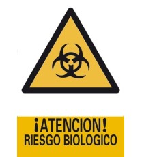 Imagen Señal ¡Atención! Riesgo Biológico