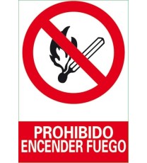 Imagen Señales Prohibido Encender Fuego