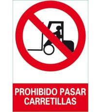 Imagen Señal Prohibido Pasar Carretillas