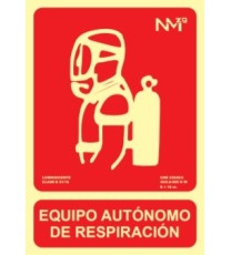 Imagen Señal Equipo autonomo de respiracion Fotoluminiscente