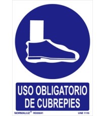 Imagen Señal uso obligatorio de cubrezapatos