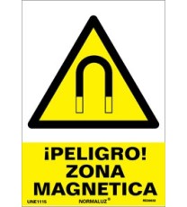 Imagen Señal peligro zona magnetica