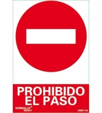 Imagen Señal prohibido el paso