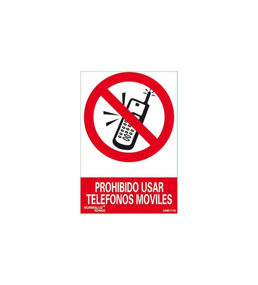 Imágenes Señal prohibido usar telefonos moviles