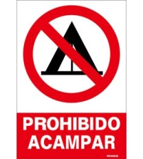 Imagen Señal prohibido acampar