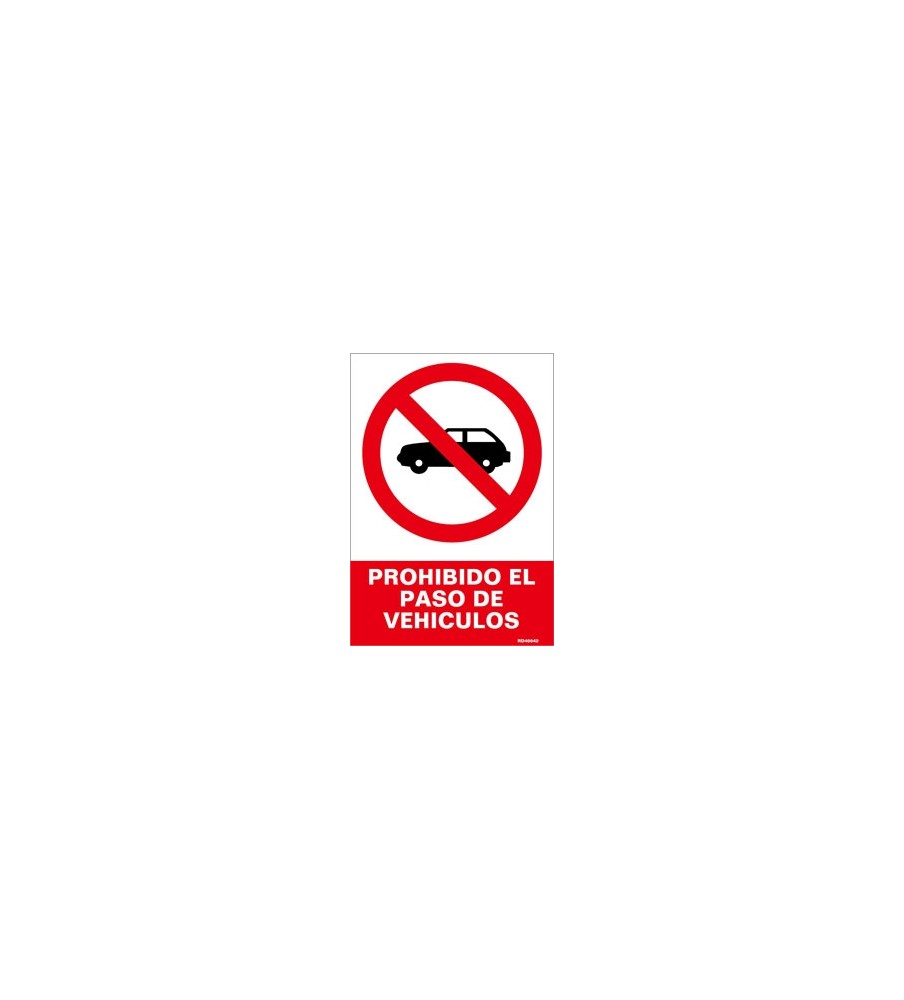 Imágenes Prohibido el paso de vehiculos
