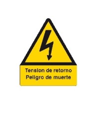 Imagen Señal tension de retorno peligro de muerte