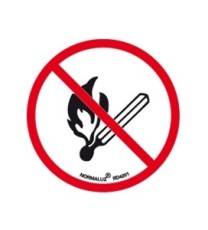 Imagen Señal adhesiva prohibido encender fuego