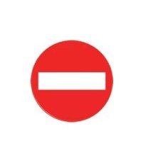Imagen Señal para panel piramidal. Prohibido el paso