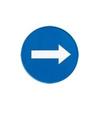 Imagen Señal para panel piramidal. Flecha direccional