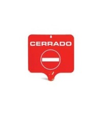 Imagen Señal para panel piramidal. Cerrado