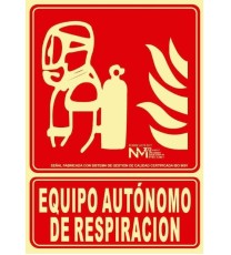 Producto Señal Equipo Autónomo de respiración Fotoluminiscente