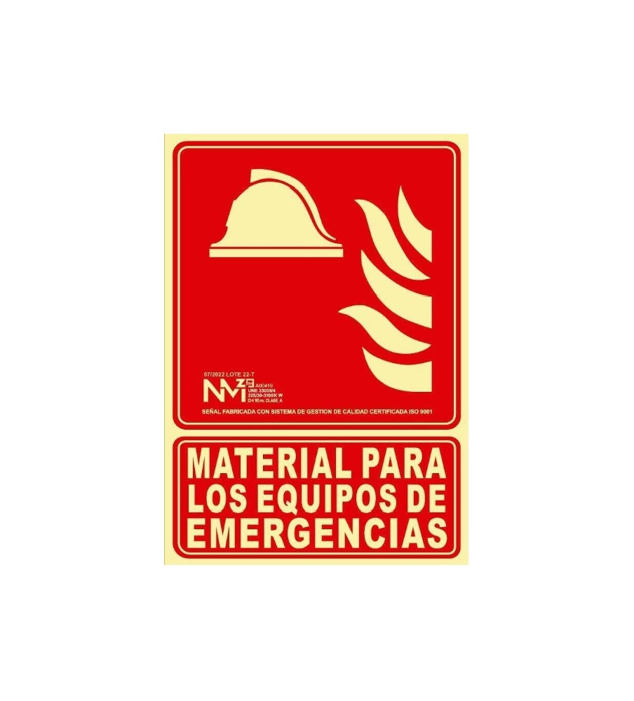 Imágenes Señal Material para los equipos de emergencias Fotoluminiscente