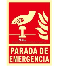 Producto Señal Parada de emergencia...
