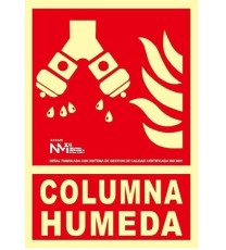 Producto Señal Columna Húmeda Fotoluminiscente