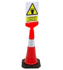 Fotografía Accesorio Baliza y Cono. Porta Cartel A4