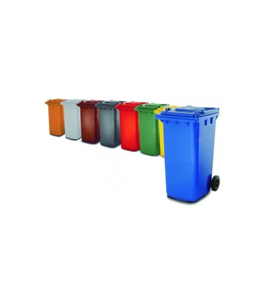 Foto Contenedor residuos 240l con ruedas