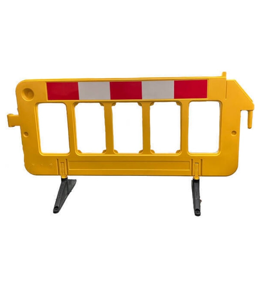 Foto Valla de plástico con franja reflectante apilable de 2m