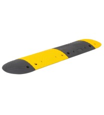 Producto reductor de velocidad amarillo/negro de caucho de 5cm de altura
