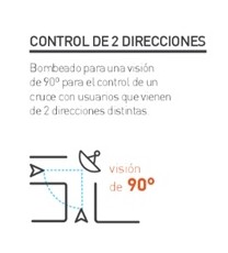 Fotografía Espejo multiusos Control 2 direcciones. Óptica irrompible