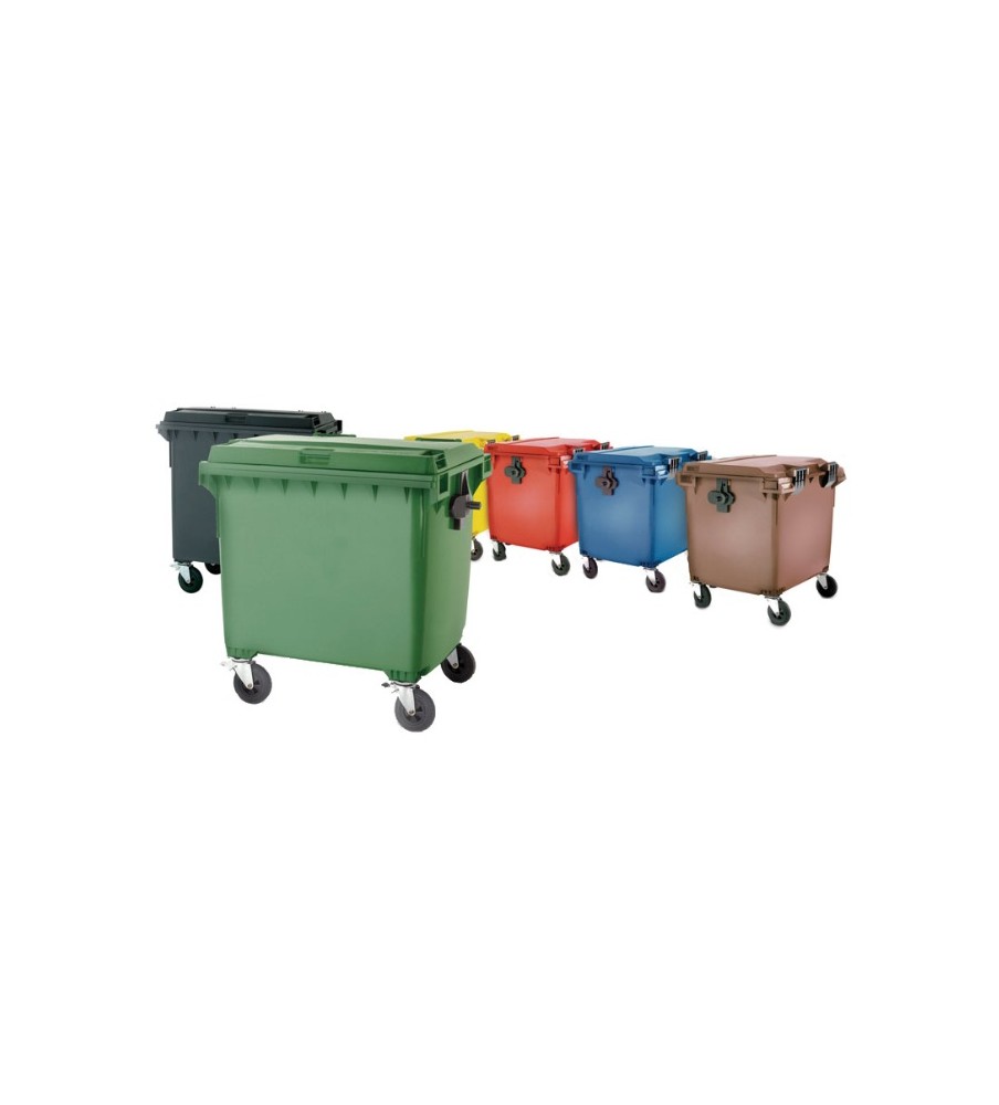 Foto Contenedor residuos 1100l con ruedas