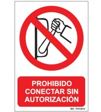 Producto Señal Prohibido conectar...