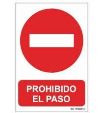 Producto Señal prohibido el paso vehículos