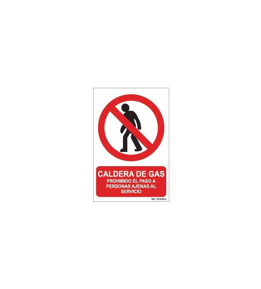 Imágenes señal caldera de gas prohibido el paso a personas ajenas al servicio