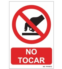 Producto señal no tocar