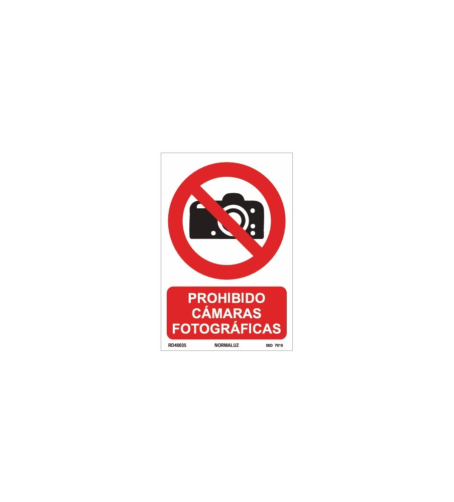 Imágenes señal prohibido hacer fotografias