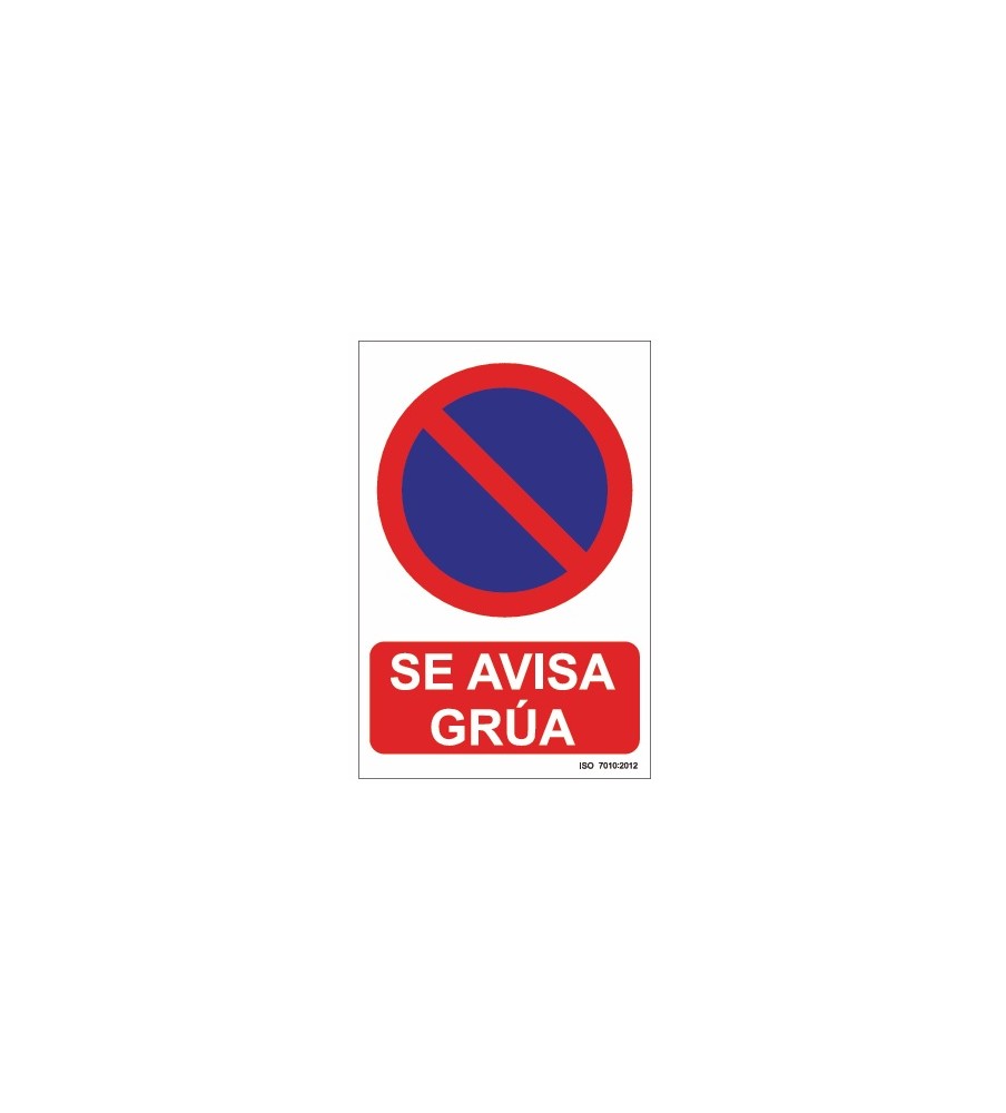 Imágenes señal se avisa grúa