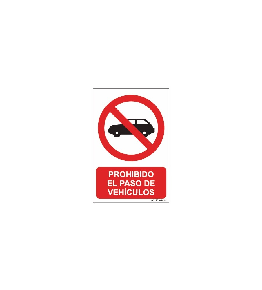 Imágenes señal prohibido el paso de vehículos