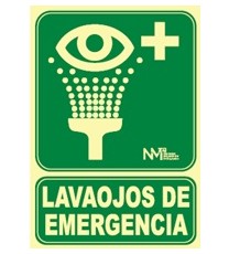 Producto Señal Lavaojos de emergencia Fotoluminiscente