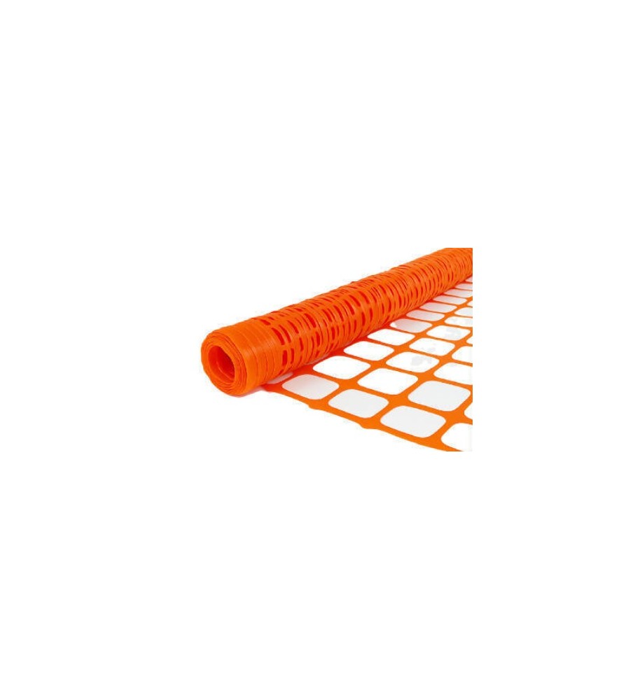 Imágenes malla naranja de señalizacion obra