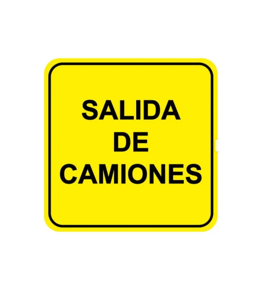 Imágenes señal obras SALIDA DE CAMIONES