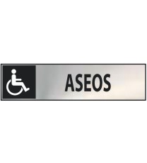 Producto Señal inox. Aseos...