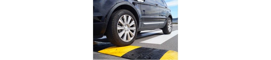 Reductores de velocidad para el paso de vehículos, aumentado la seguridad